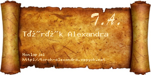 Török Alexandra névjegykártya